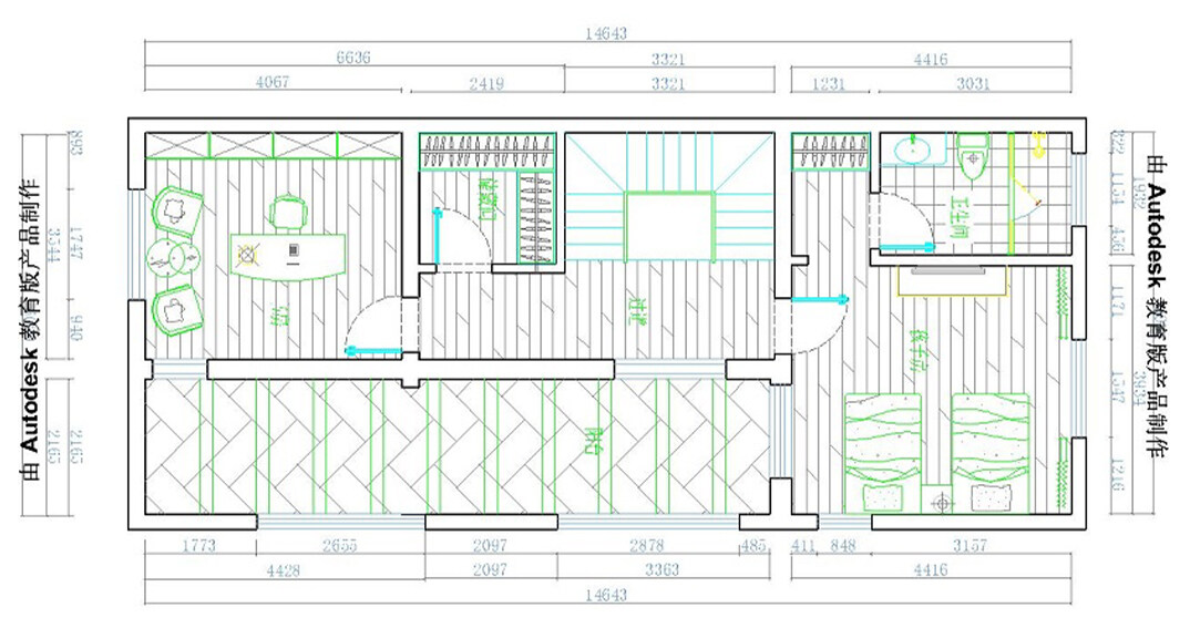 香溪庭院330㎡别墅三层户型布置图.jpg