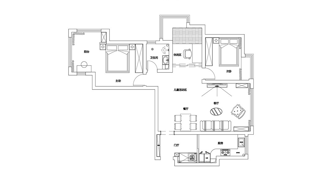 泰成·玲珑郡120㎡三室两厅户型平面布局图.jpg