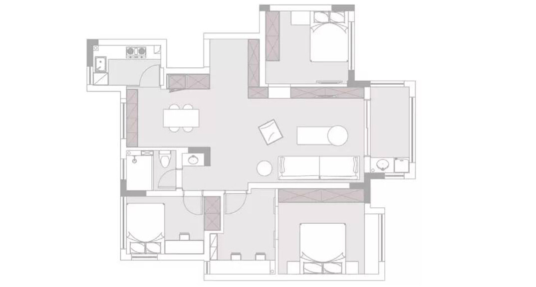 人才公寓108㎡三室两厅户型平面布局图.jpg