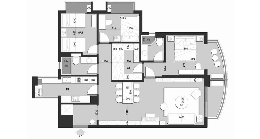 祥和家园118㎡三室两厅户型平米布局图.jpg