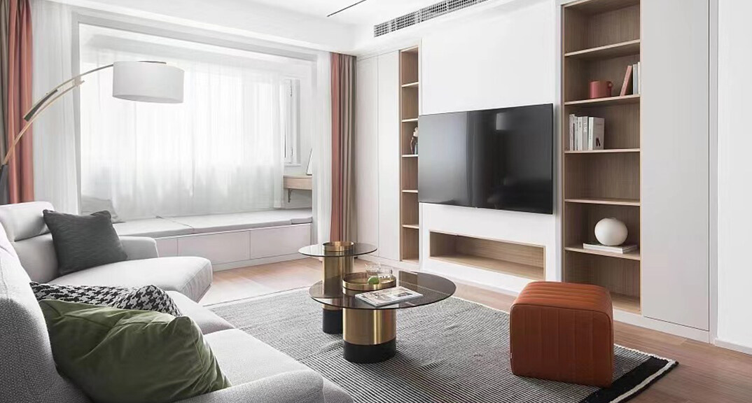 鲁商蓝岸国际105㎡三室二厅客厅现代风格装修案例效果图.jpg