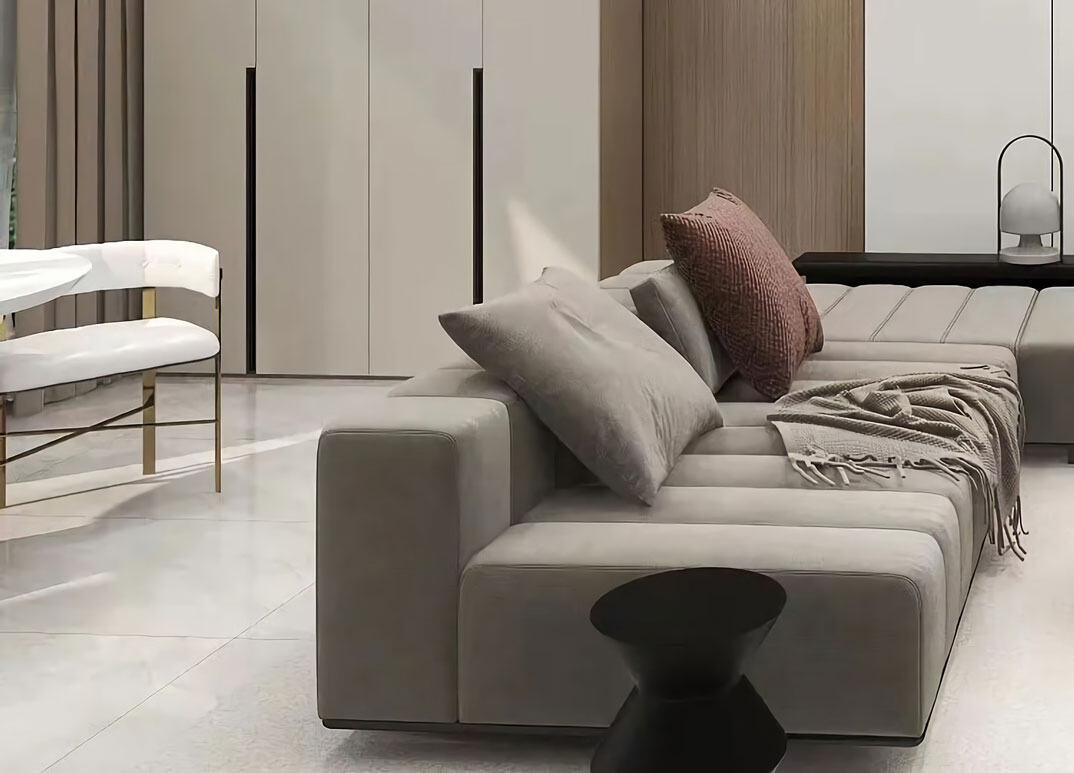 金域华庭176㎡四室两厅客厅沙发电视现代风格装修案例效果图1.jpg