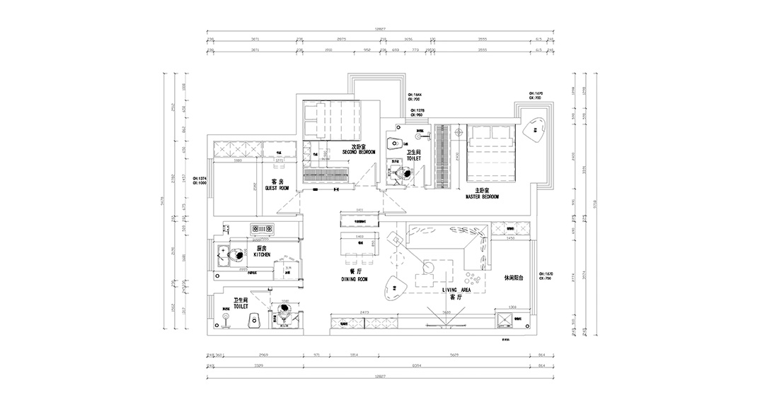 君悦府124㎡三室两厅户型平面布局图.jpg