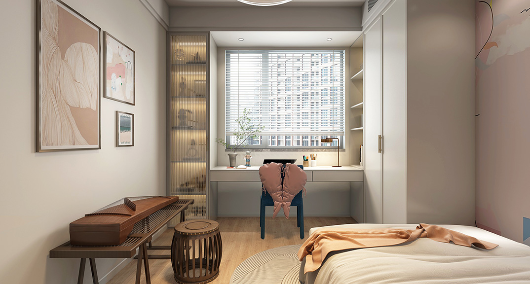 海青公寓200㎡三室两厅卧室现代简约风格装修案例效果图.jpg