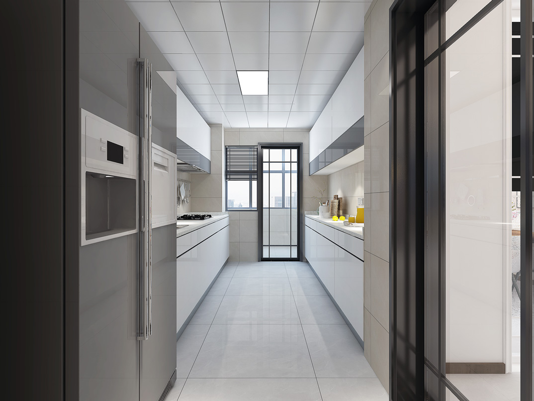 山语罗兰148㎡三室两厅厨房现代简约风格装修案例效果图.jpg