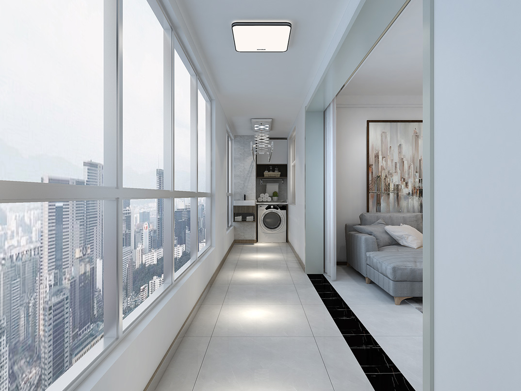 山语罗兰148㎡三室两厅阳台现代简约风格装修案例效果图.jpg