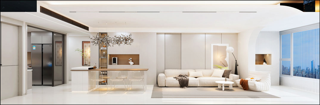 爱情芳华里149㎡三室两厅客餐厅沙发现代简约风格装修案例效果图.jpg